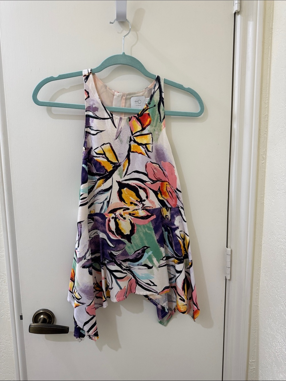 Anthropologie HD in Paris Floral Halter Tank Top - Multicolor
